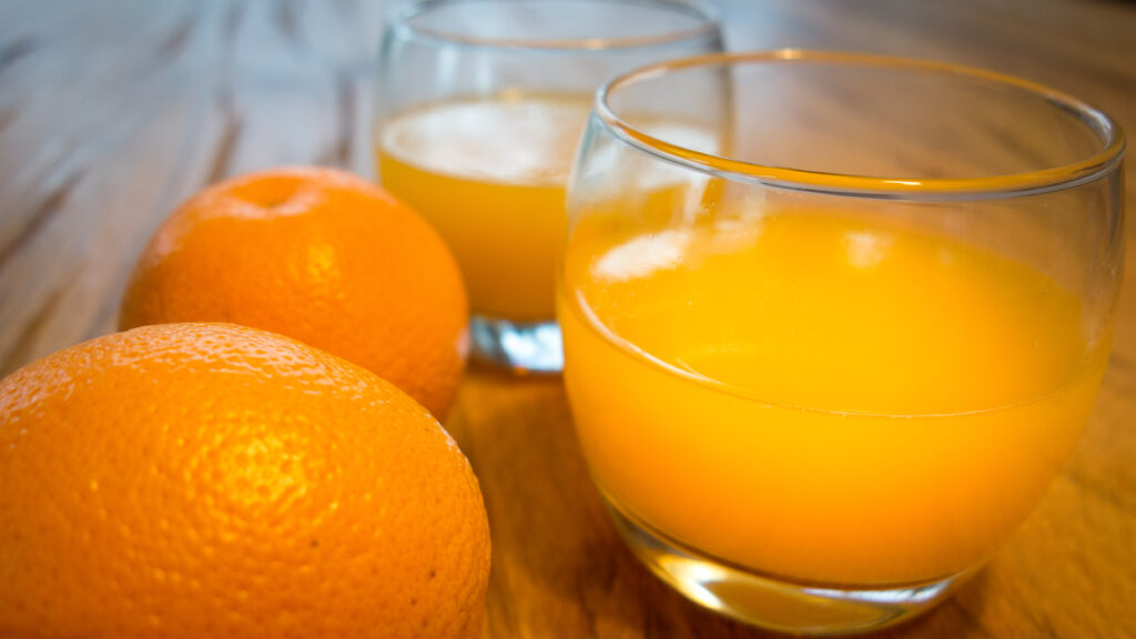 Thema des Monats Frischgepresster Orangensaft
